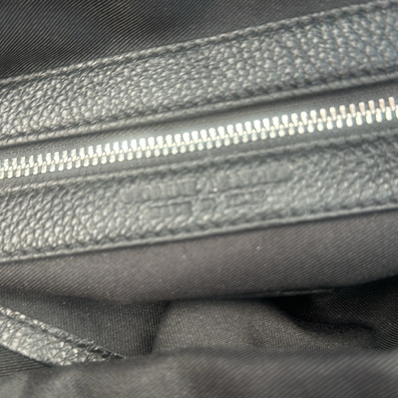 IO PELLE Italian Black Leather Embossed Skull Tote in black - Picture 11 of 15